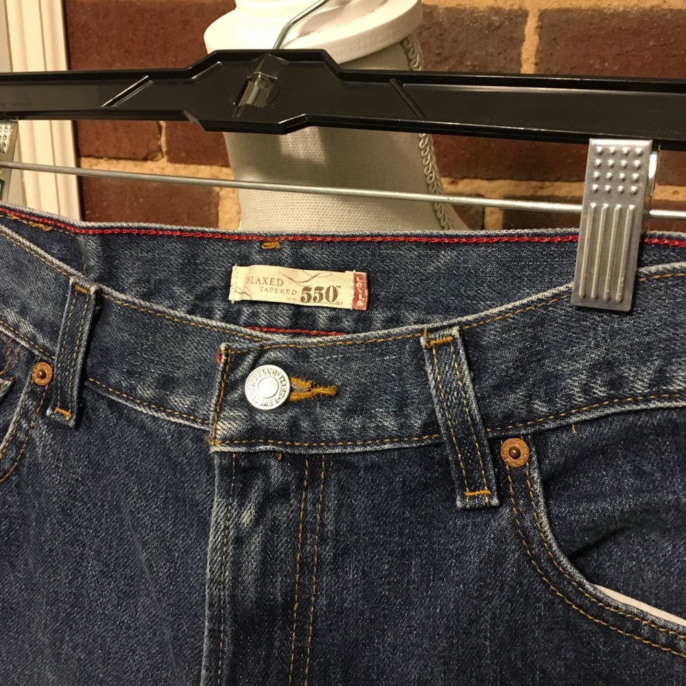 Levi Strauss Relaxed 550 Jeans Sz 8S Straight Leg
